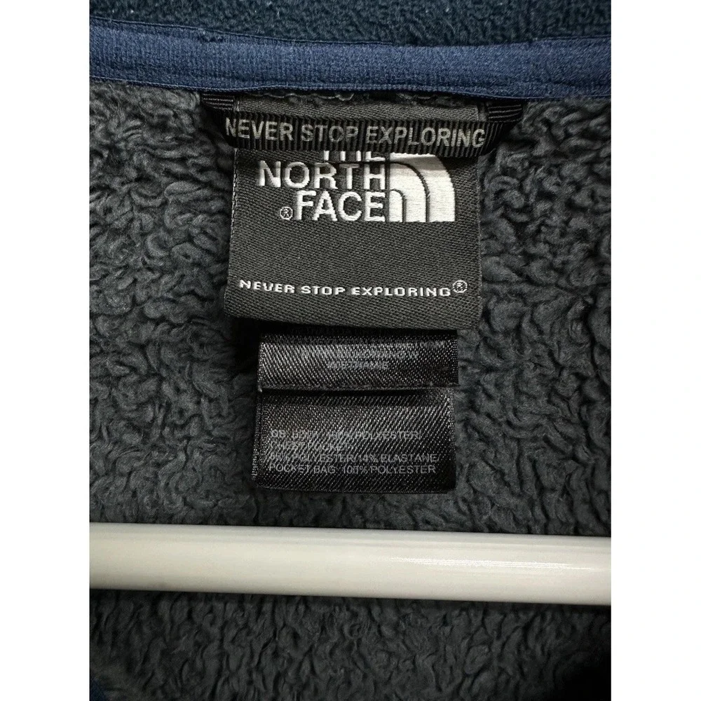 The North Face Men's Chimborazo Sherpa Fleece Lined Full Zip Jacket‎ Blue Medium